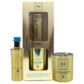 AU Blue Raspberry Vodka & Candle Gift Set