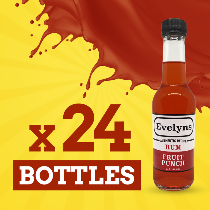 Evelyns Rum Punch | Fruit Punch | X24 Bottles | 14% Vol | 290ml