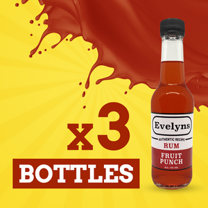 Evelyns Rum Punch | Fruit Punch | X3 Bottles | 14% Vol | 290ml