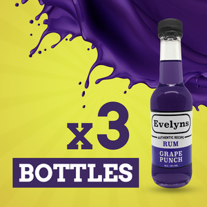 Evelyns Rum Punch | Grape | X3 Bottles | 14% Vol | 290ml