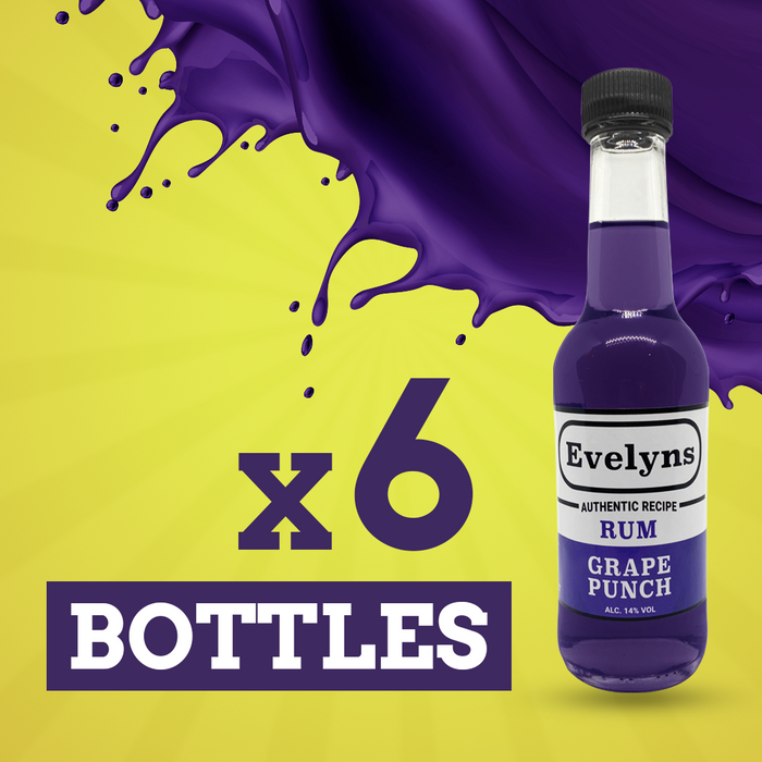 Evelyns Rum Punch | Grape | X6 Bottles | 14% Vol | 290ml