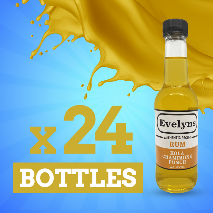 Evelyns Rum Punch | Kola Champagne | X24 Bottles | 14% Vol | 290ml