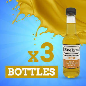 Evelyns Rum Punch | Kola Champagne | X3 Bottles | 14% Vol | 290ml