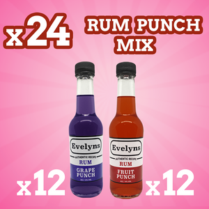 Evelyns Rum Punch | Duo Mix | X24 Bottles |14% Vol | 290ml