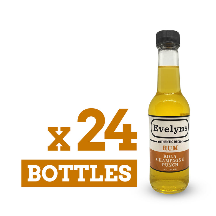 Evelyns Rum Punch | Kola Champagne | X24 Bottles | 14% Vol | 290ml